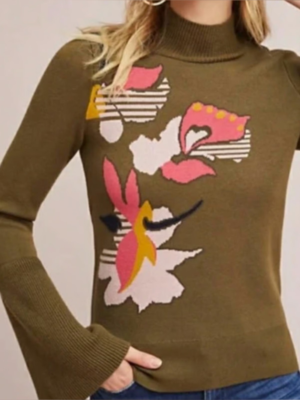 Anthropologie Knitted & Knotted Lileas sweater Sz XS